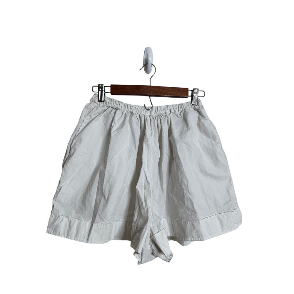 Light Gray Women's Elastic Waist Casual Shorts